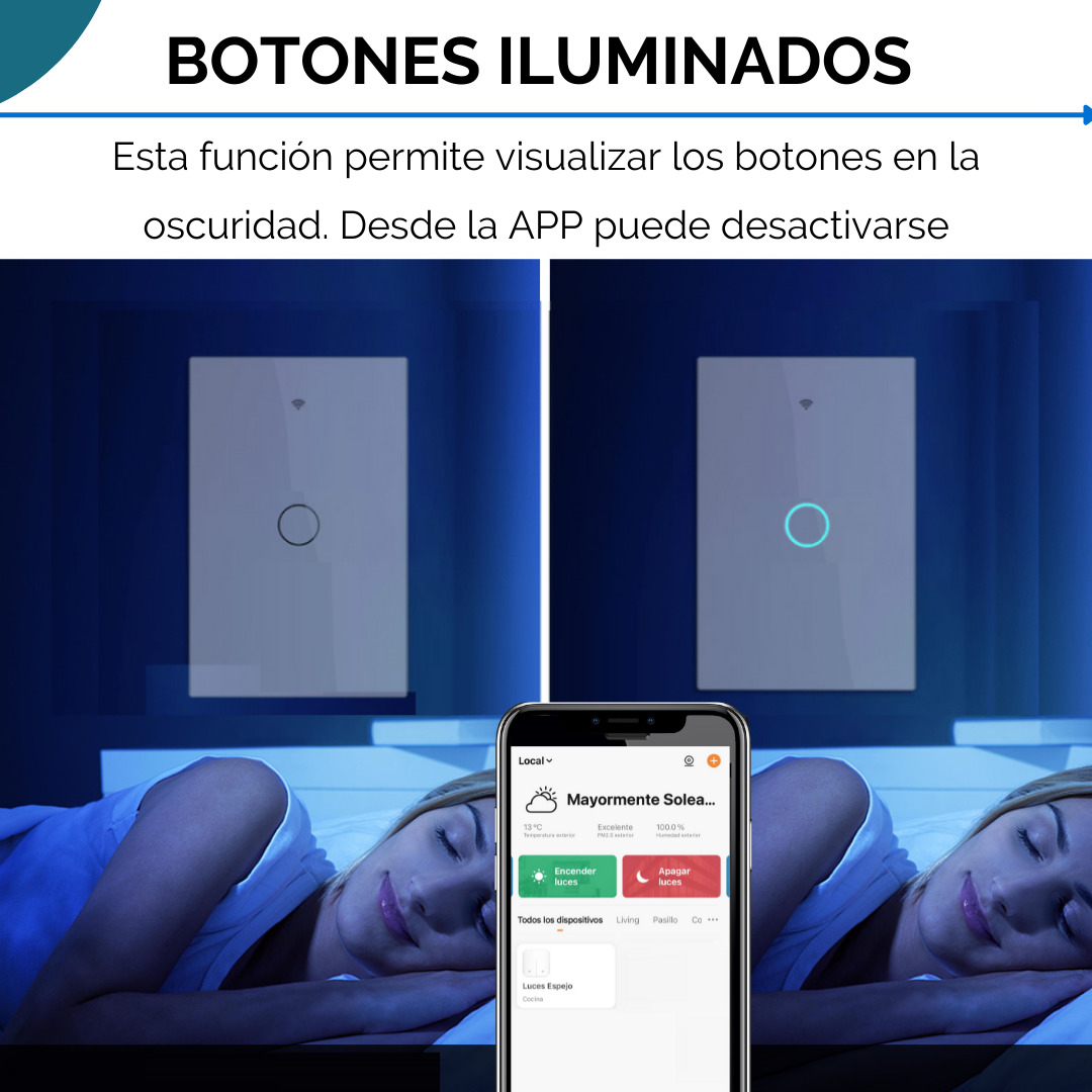 Interruptor De Luz Tactil Zigbee 1 C - Image 5