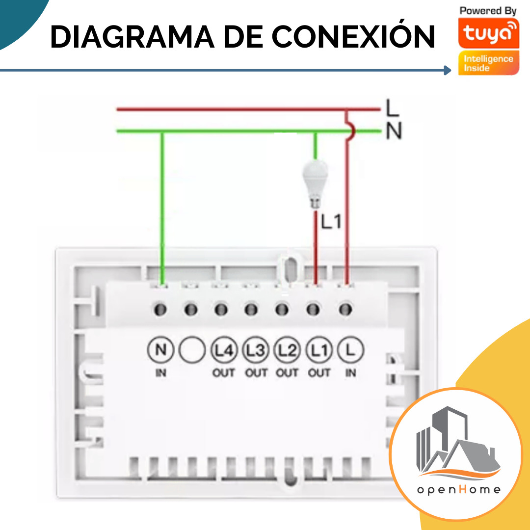 Interruptor De Luz Tactil Zigbee 1 C - Image 9