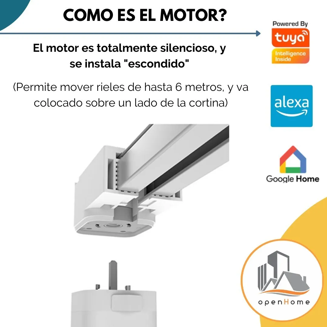 Sistema Motorizado Smart con Rieles Para Cortina - Image 7