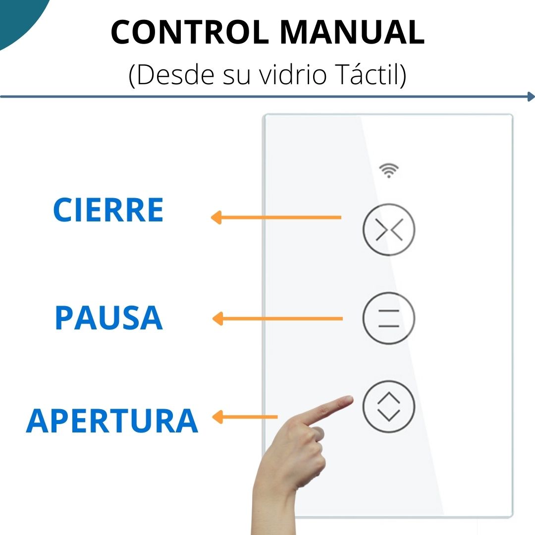 Interruptor Tactil Para Persiana o Cortina Wifi - Image 2