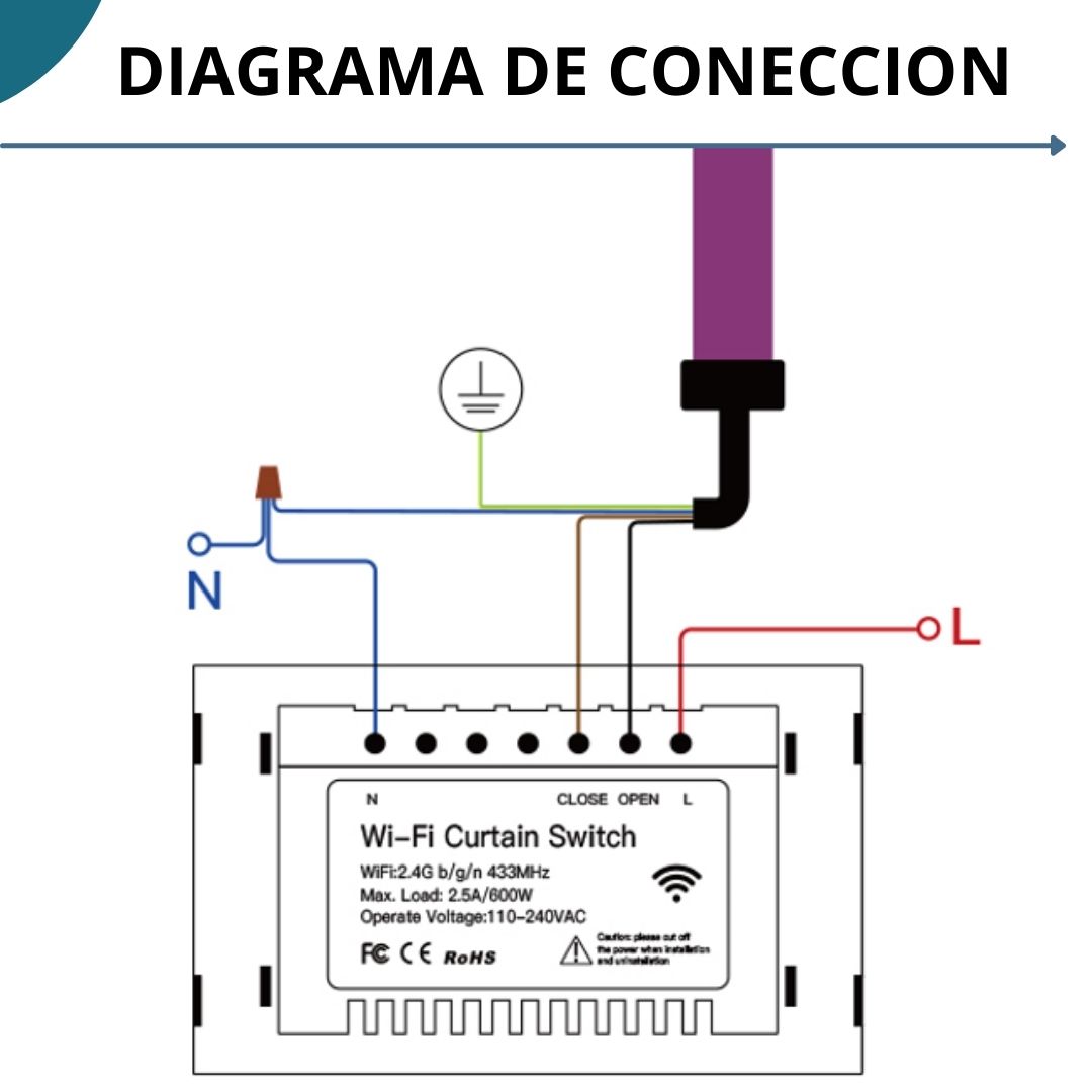 Interruptor Tactil Para Persiana o Cortina Wifi - Image 9