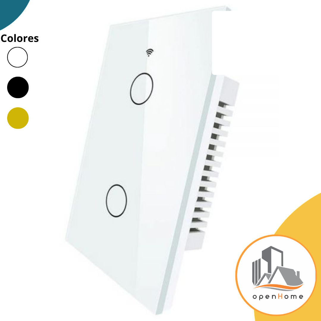 Interruptor De Luz Wifi Tactil 2 C