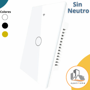Interruptor De Luz Táctil Wifi 1C , Sin Neutro