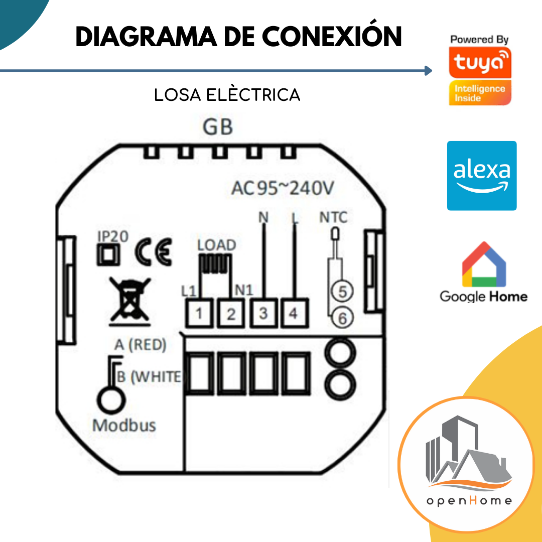 Termostato Smart Losa eléctrica Zigbee - Image 7