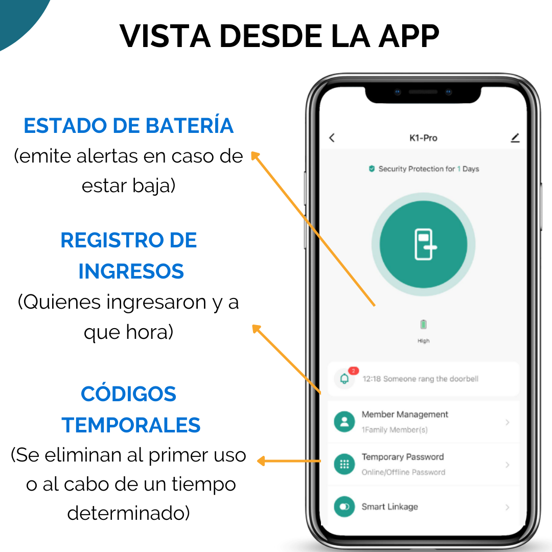 Cerradura Inteligente Wifi Exterior F2 - Image 4