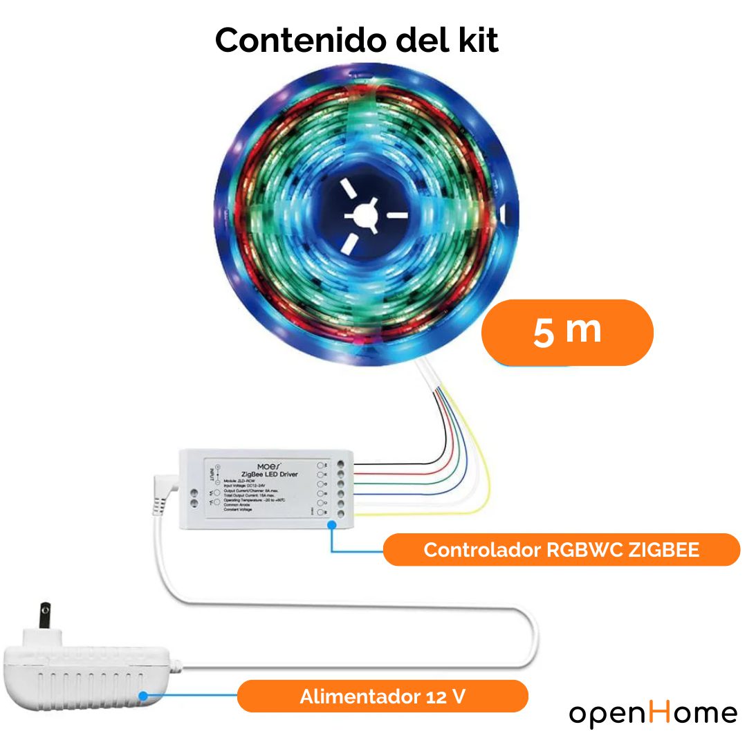 Tira Led Smart Zigbee RGB+WC 5mts. - Image 6