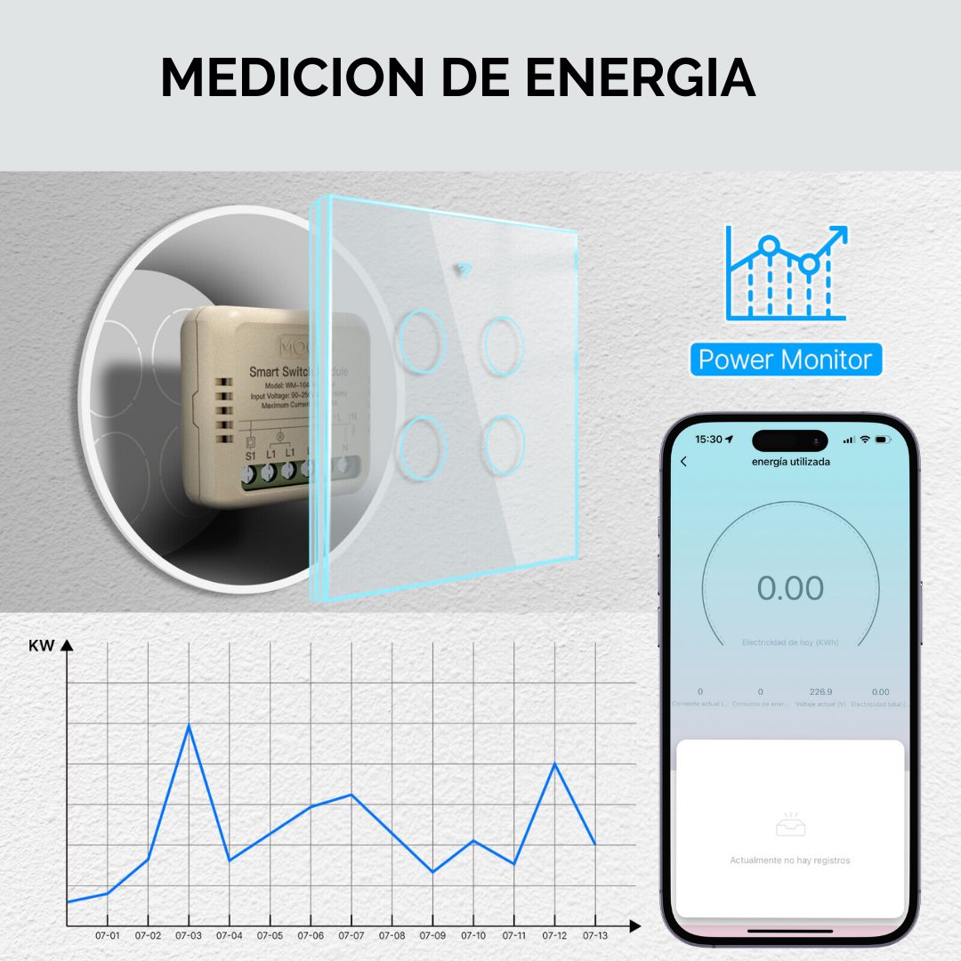 Switch Mini Wifi 16A con Medicion de Consumo - Image 4