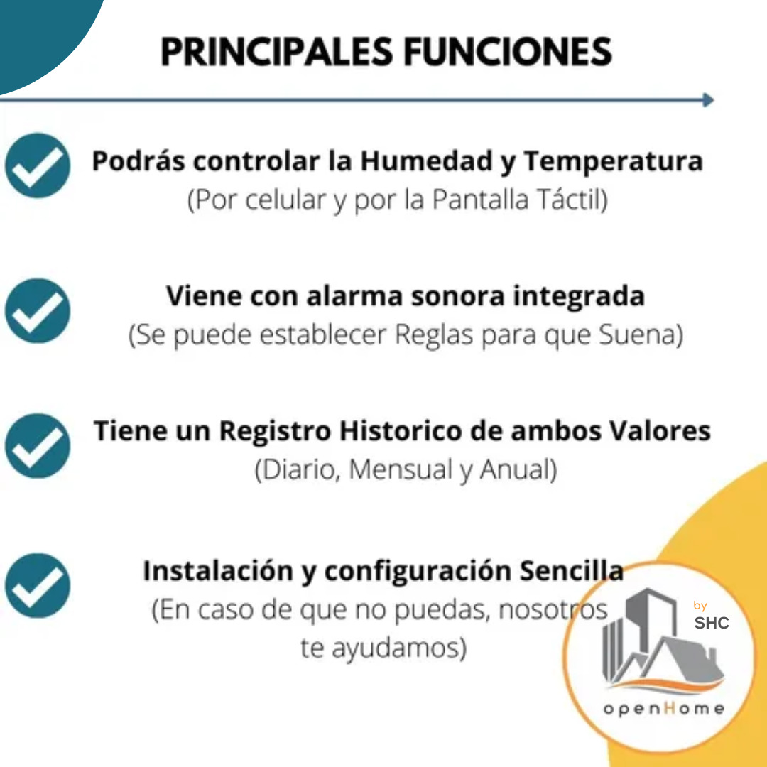 Sensor De Temperatura Y Humedad Wifi Con Pantalla | Domótica - Image 3