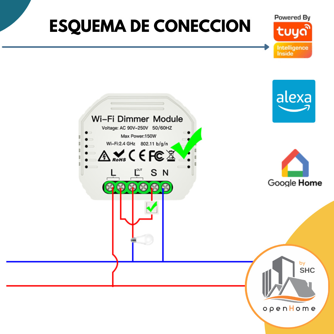 Switch Dimmer Zigbee 1 Canal | Tuya Smart | Domótica - Image 5