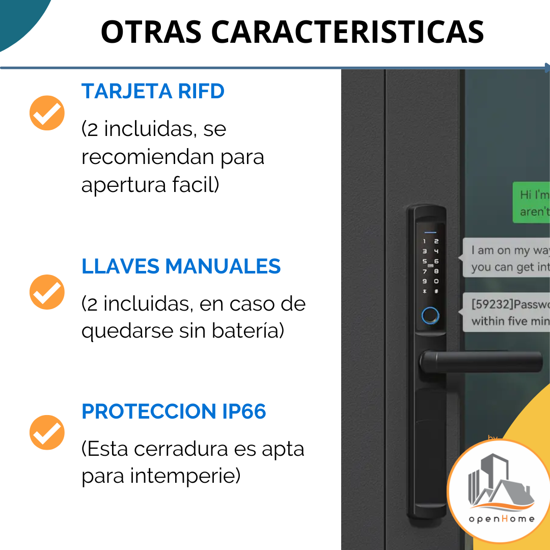 Cerradura Inteligente Wifi Para puerta Corrediza - Image 6