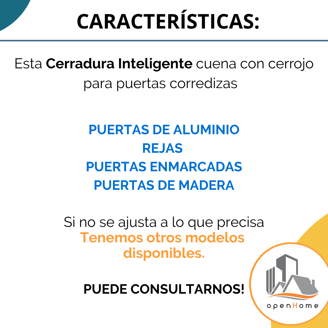Cerradura Inteligente Wifi Para puerta Corrediza - Image 2