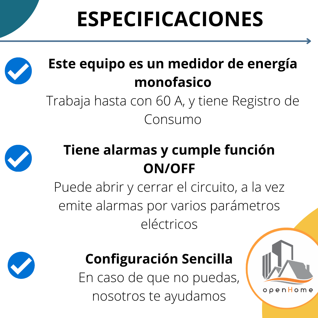 Medidor De Energia Wifi 60 A, Rele On/Off - Image 7