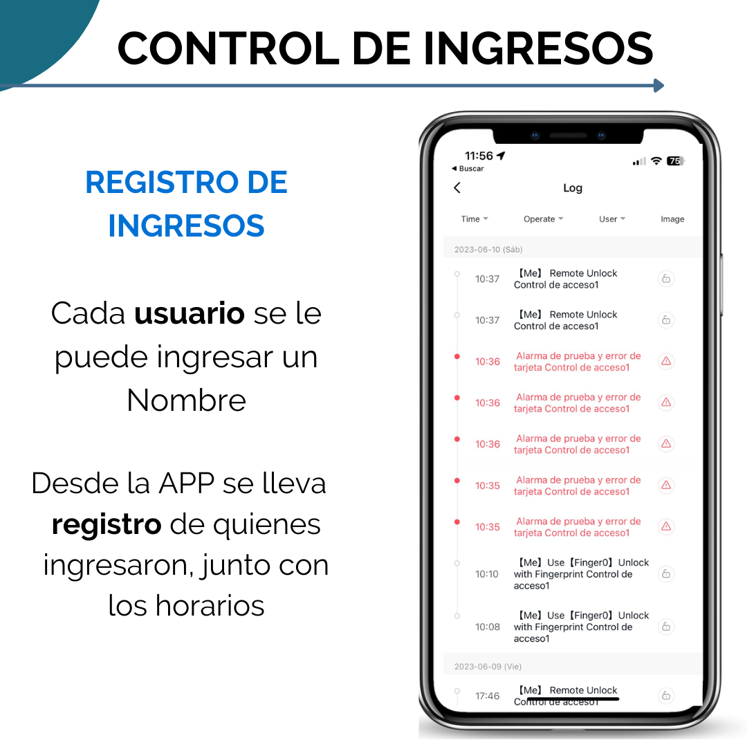 Panel De Control Acceso Wifi Con Huella Digital K3F | TT Lock - Image 4