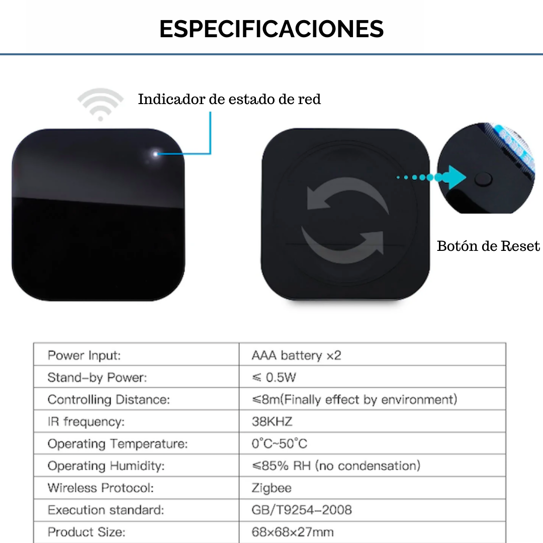 Control Remoto Universal IR Zigbee a pilas - Image 8