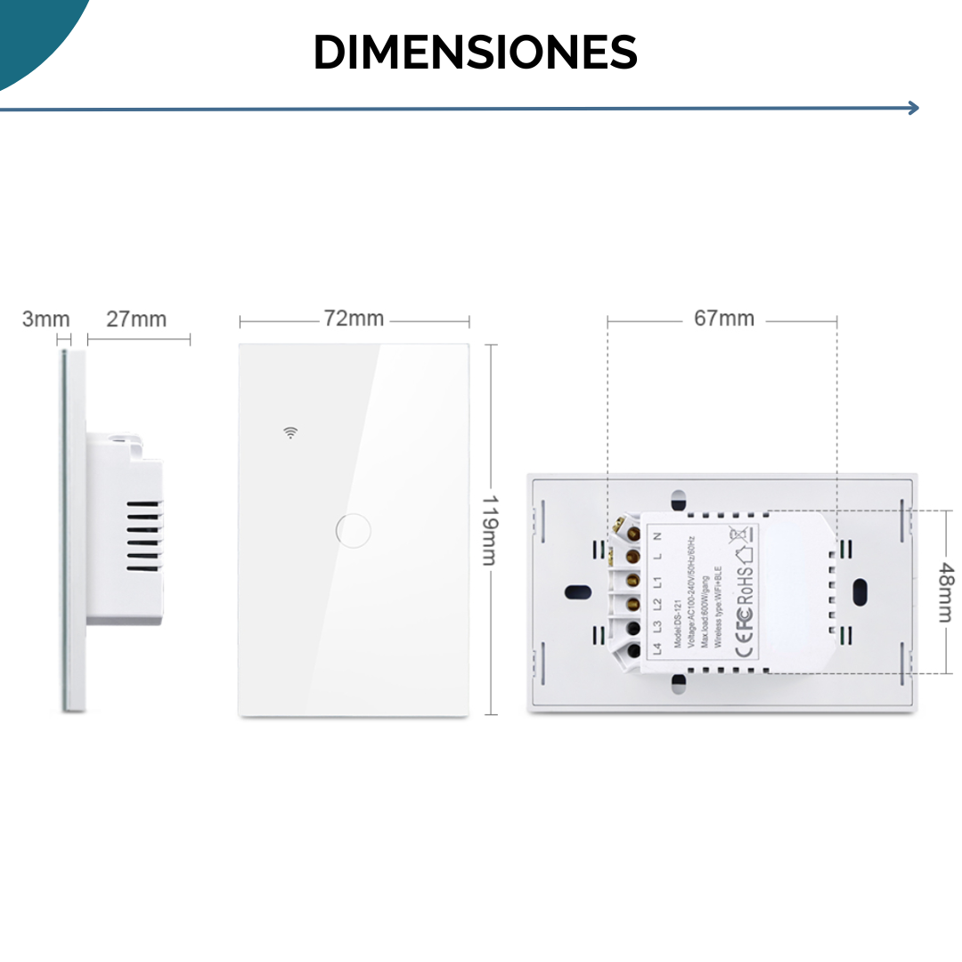 Interruptor de Luz Smart Apple Homekit 3 Canales - Image 7