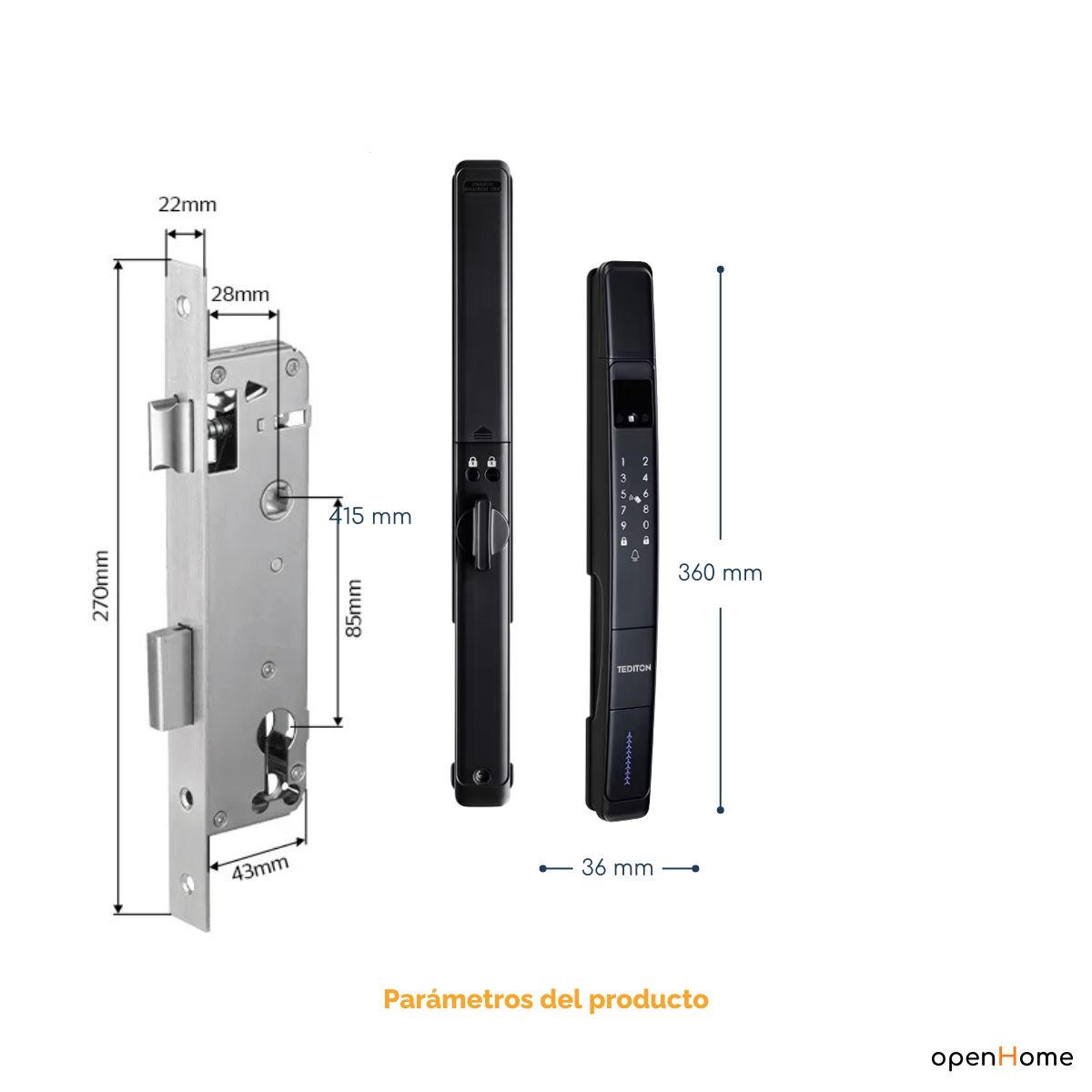 Cerradura Inteligente Wifi Exterior A 216 Slim IP 65 - Image 4