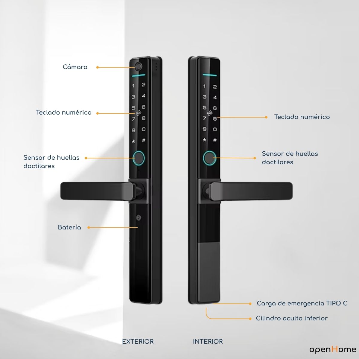 Cerradura Inteligente Exterior J04 doble huella - Image 5