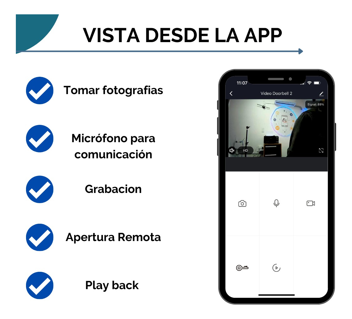 Panel De Control Acceso Wifi Con Camara | Tuya Smart - Image 3