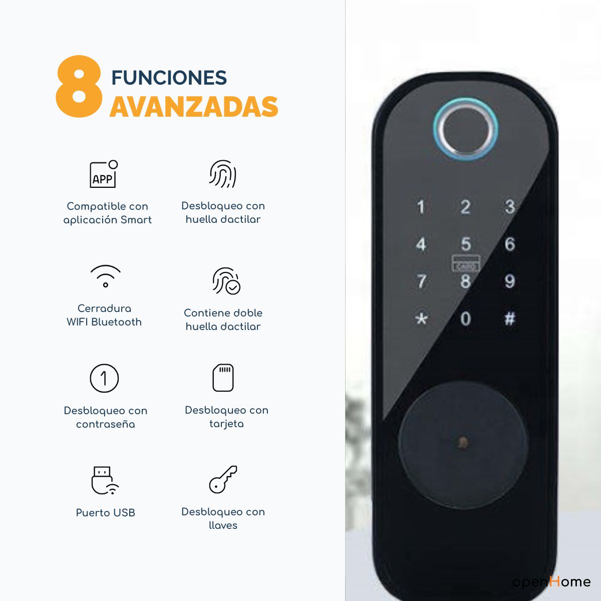 Cerradura Smart Doble Huella R1 - Image 2