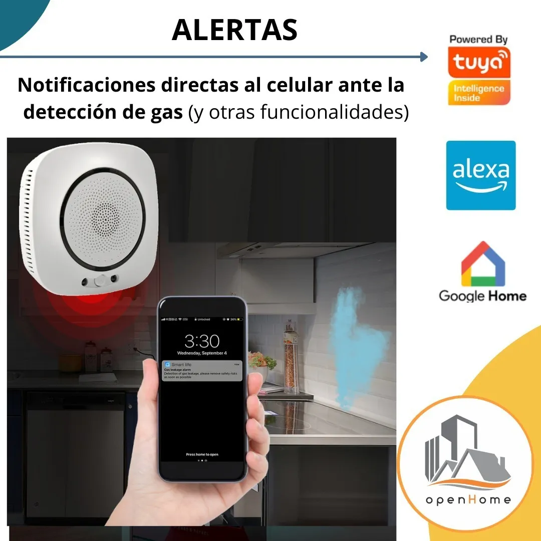 Sensor De Gas Inteligente Wifi Alarma (WF-GLD) - Image 5