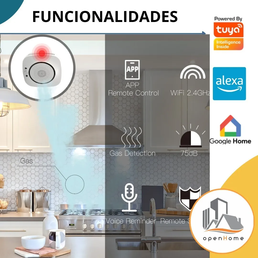 Sensor De Gas Inteligente Wifi Alarma (WF-GLD) - Image 7