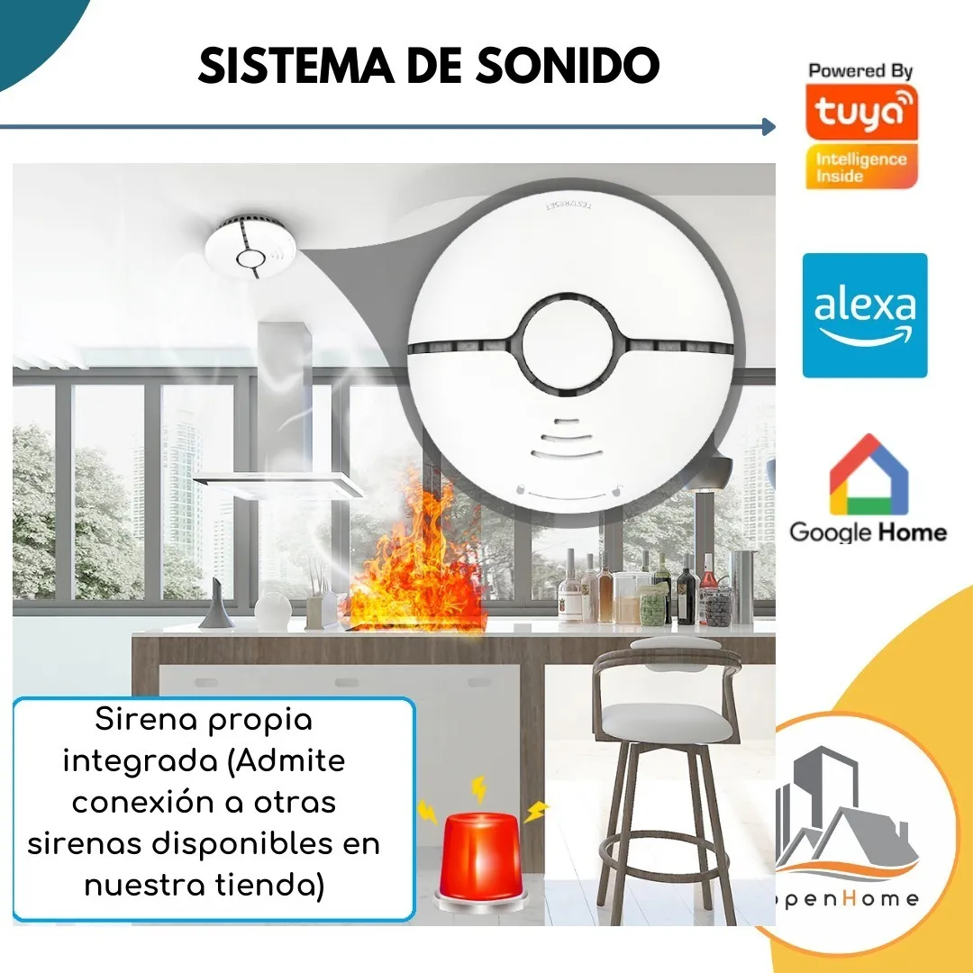 Sensor De Humo Inteligente Wifi Alarma (WF-SSD) - Image 3