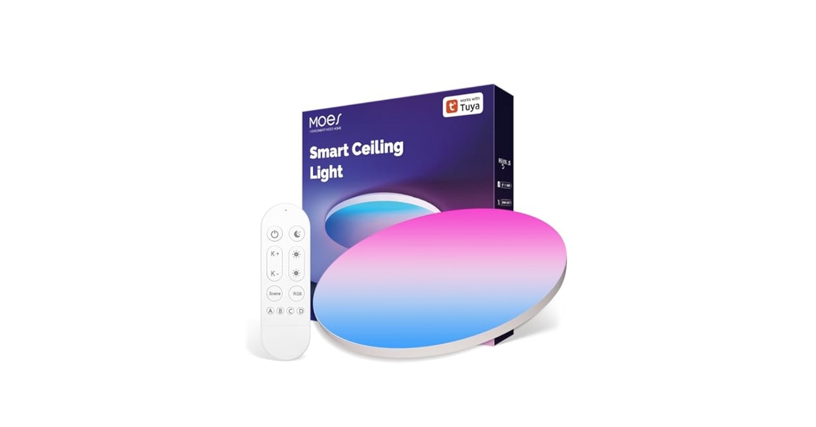Plafón Led Rgb + White Wifi | Tuya Smart | Domótica
