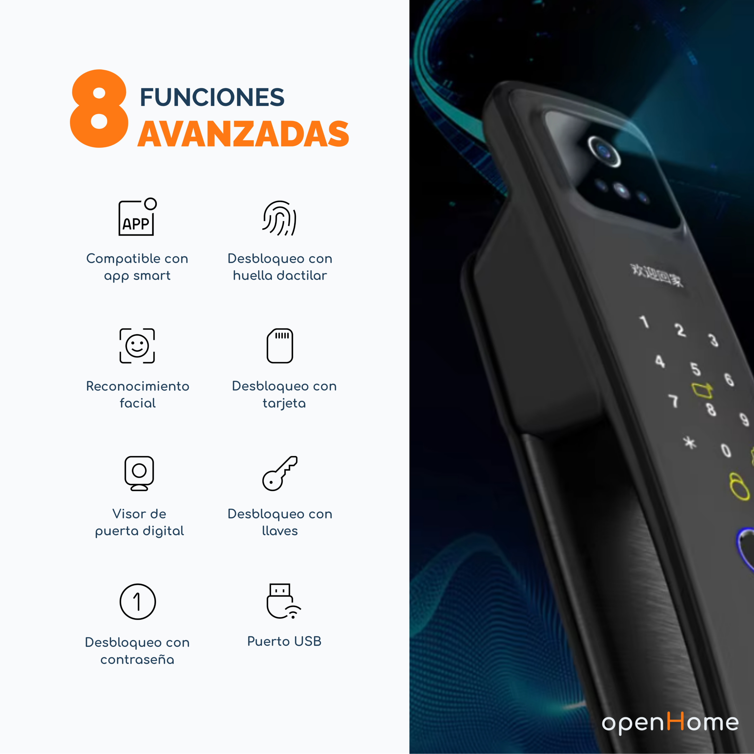 Cerradura Inteligente PST H20P Black - Image 3