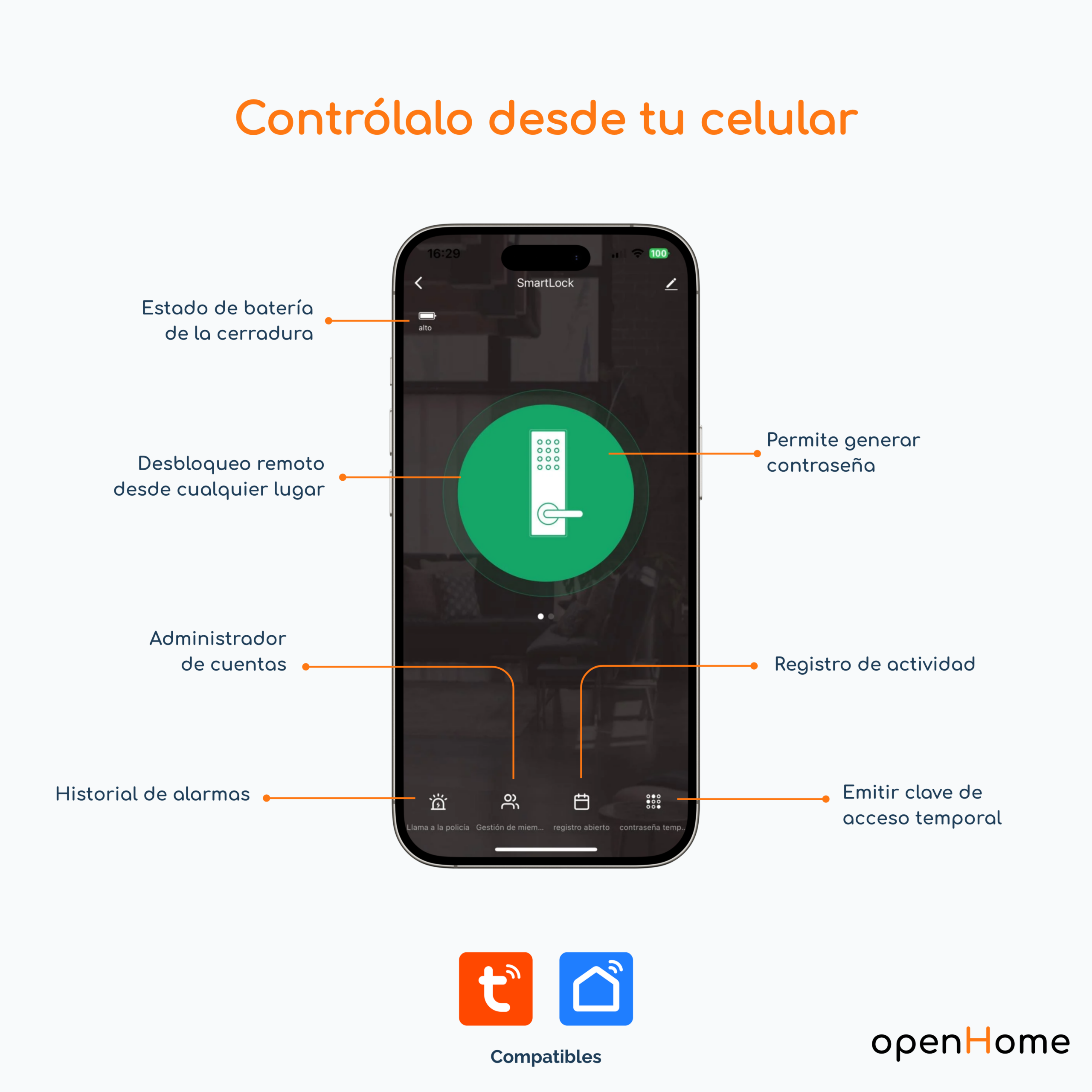 Cerradura Inteligente PST H20P Black - Image 4